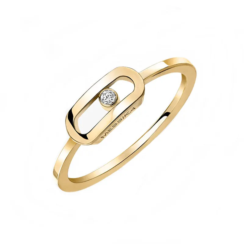 Messika Move Uno 18ct Yellow Gold Diamond Ring