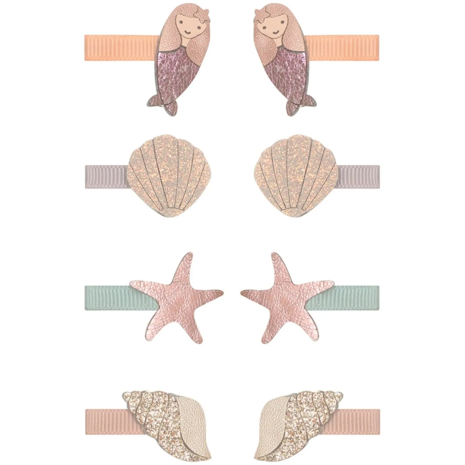 Mimi & Lula 8 Hair Clips - Mini Mermaid Sealife
