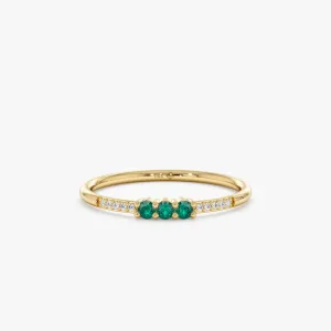 Natural Emerald and Diamond Ring, Jamie