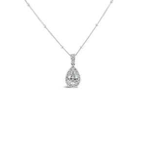 Pear Shaped Diamond Pendant