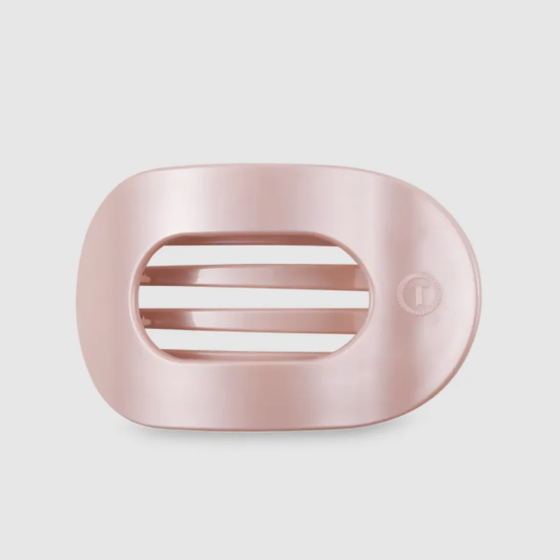 Pearly Pearl Flat Round Hair Clip - Small