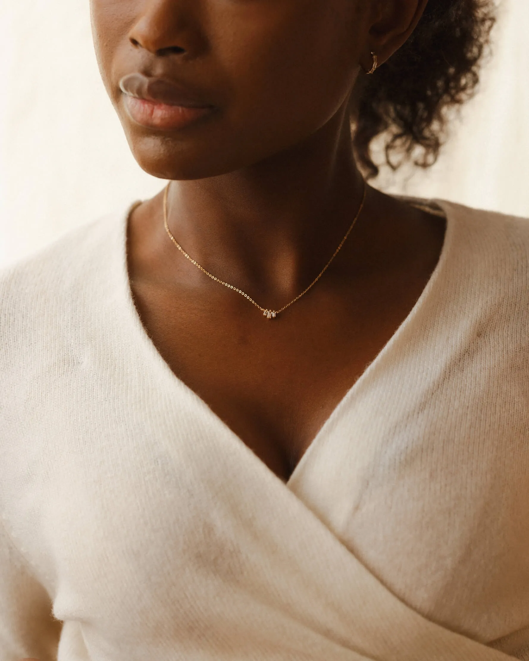Prisma White Sapphire Necklace