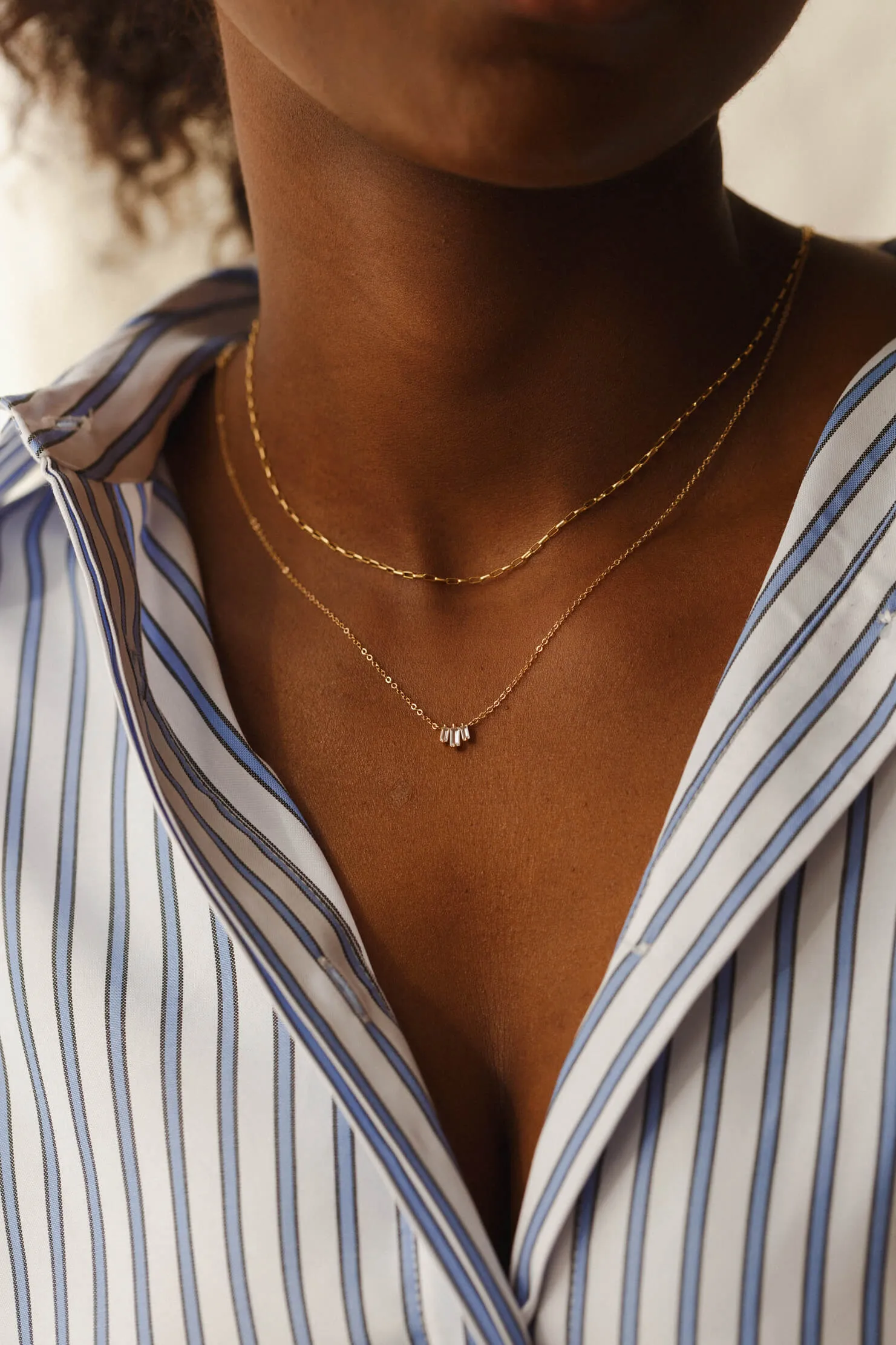 Prisma White Sapphire Necklace