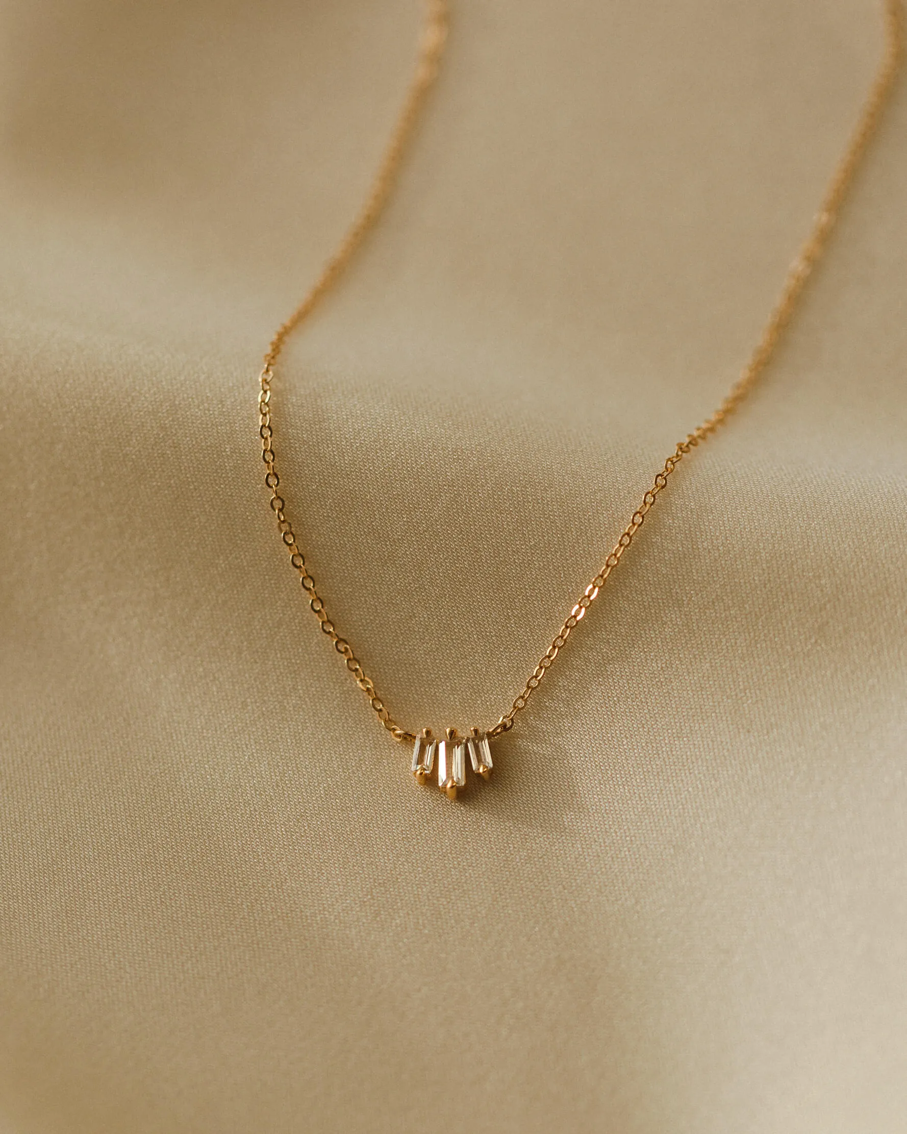 Prisma White Sapphire Necklace