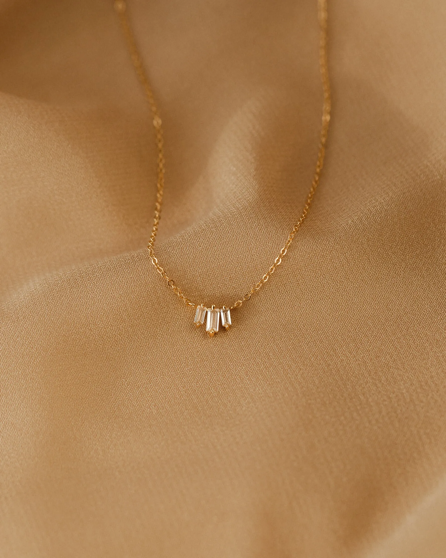 Prisma White Sapphire Necklace