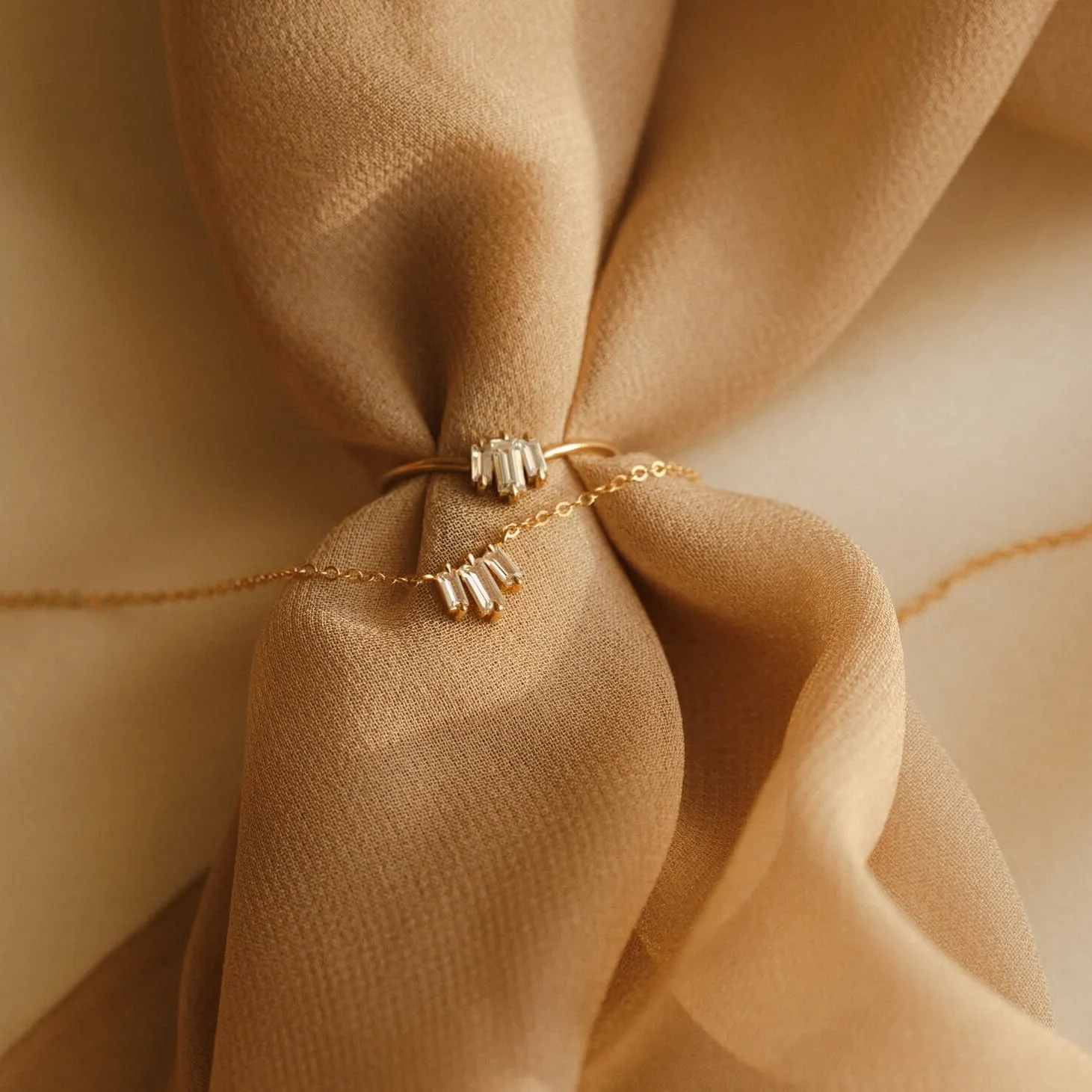 Prisma White Sapphire Necklace