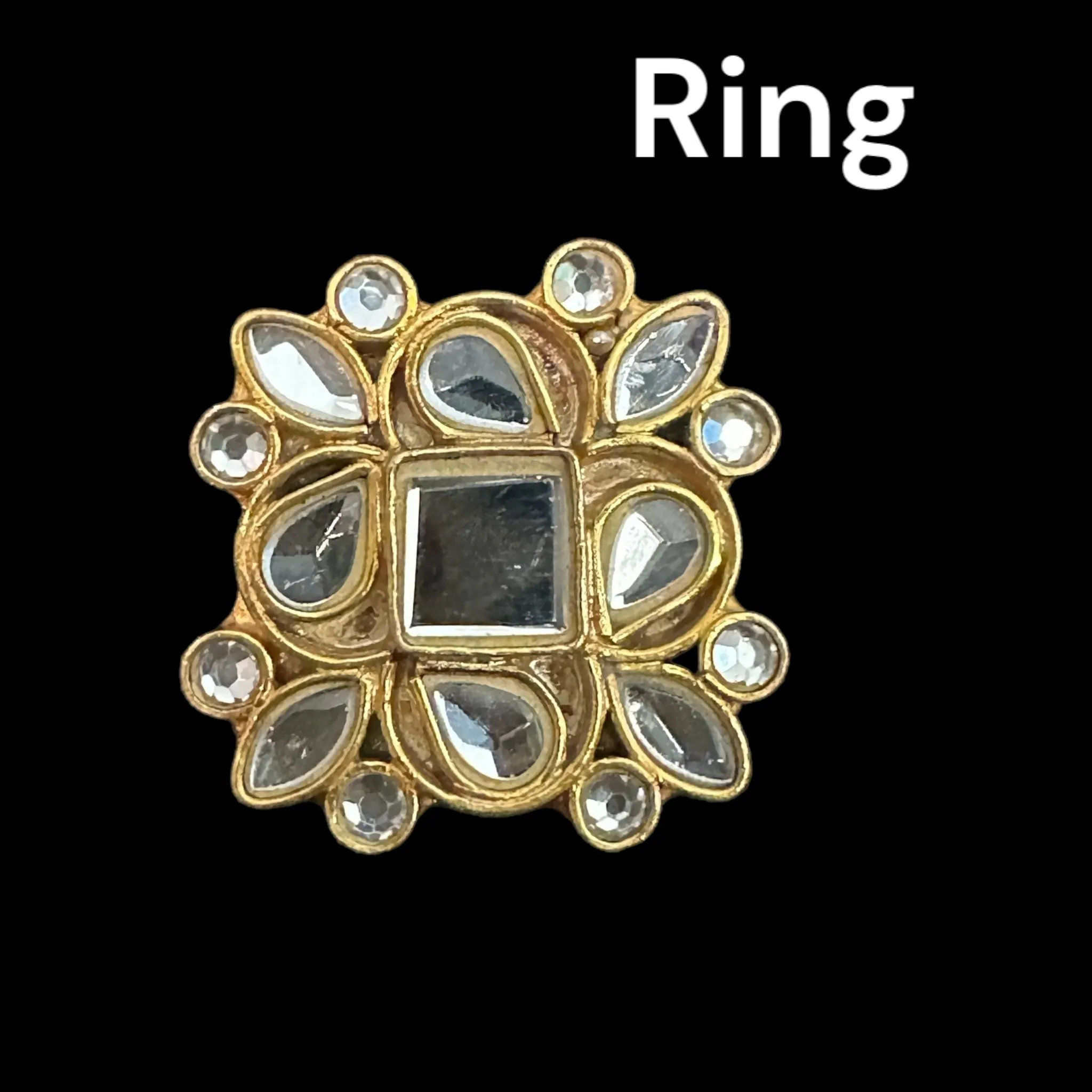 PS334 Arsi pendant set with earrings and ring ( READY TO SHIP )