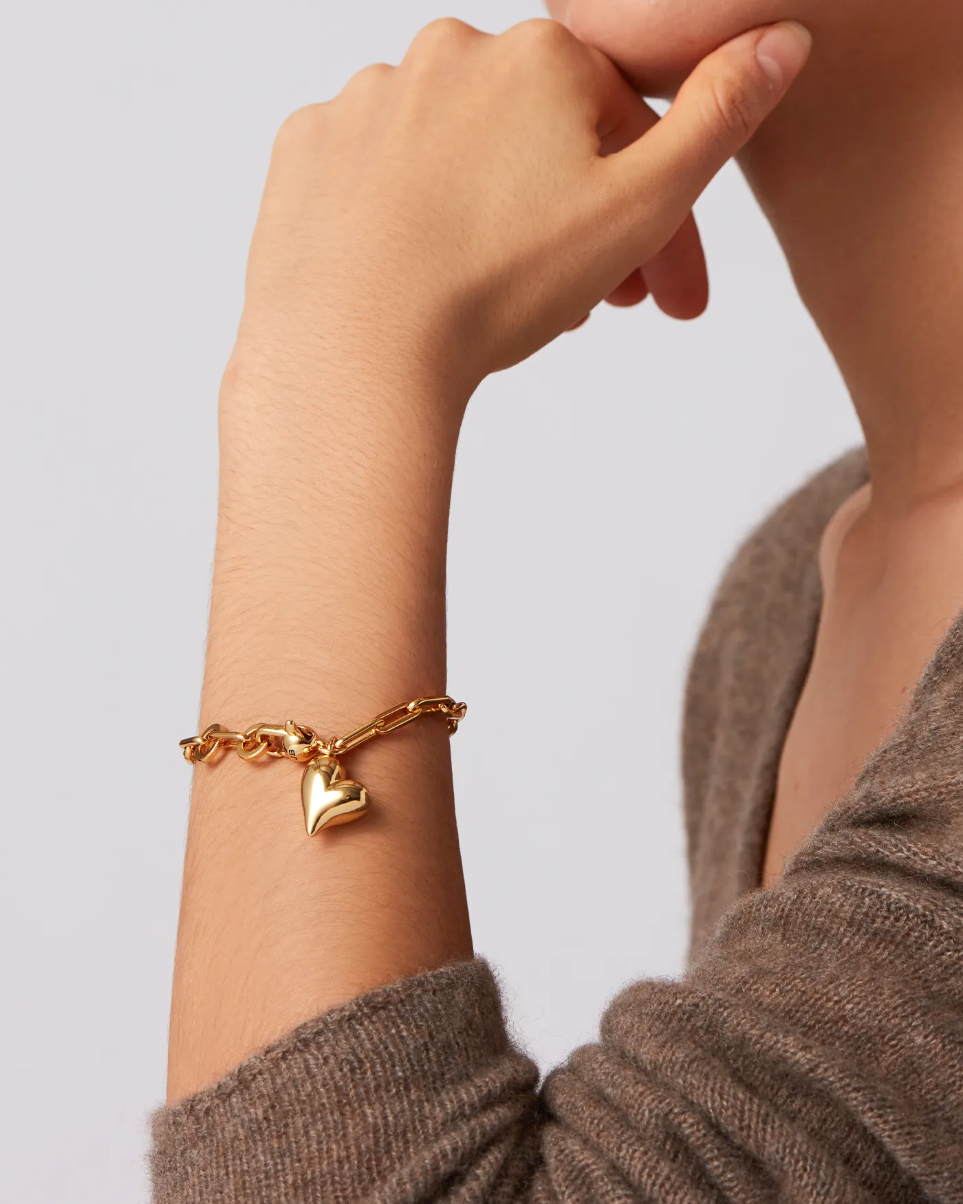 Puffy Heart Bracelet