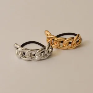 Radiant Ponytail Hair Tie | Chain Link