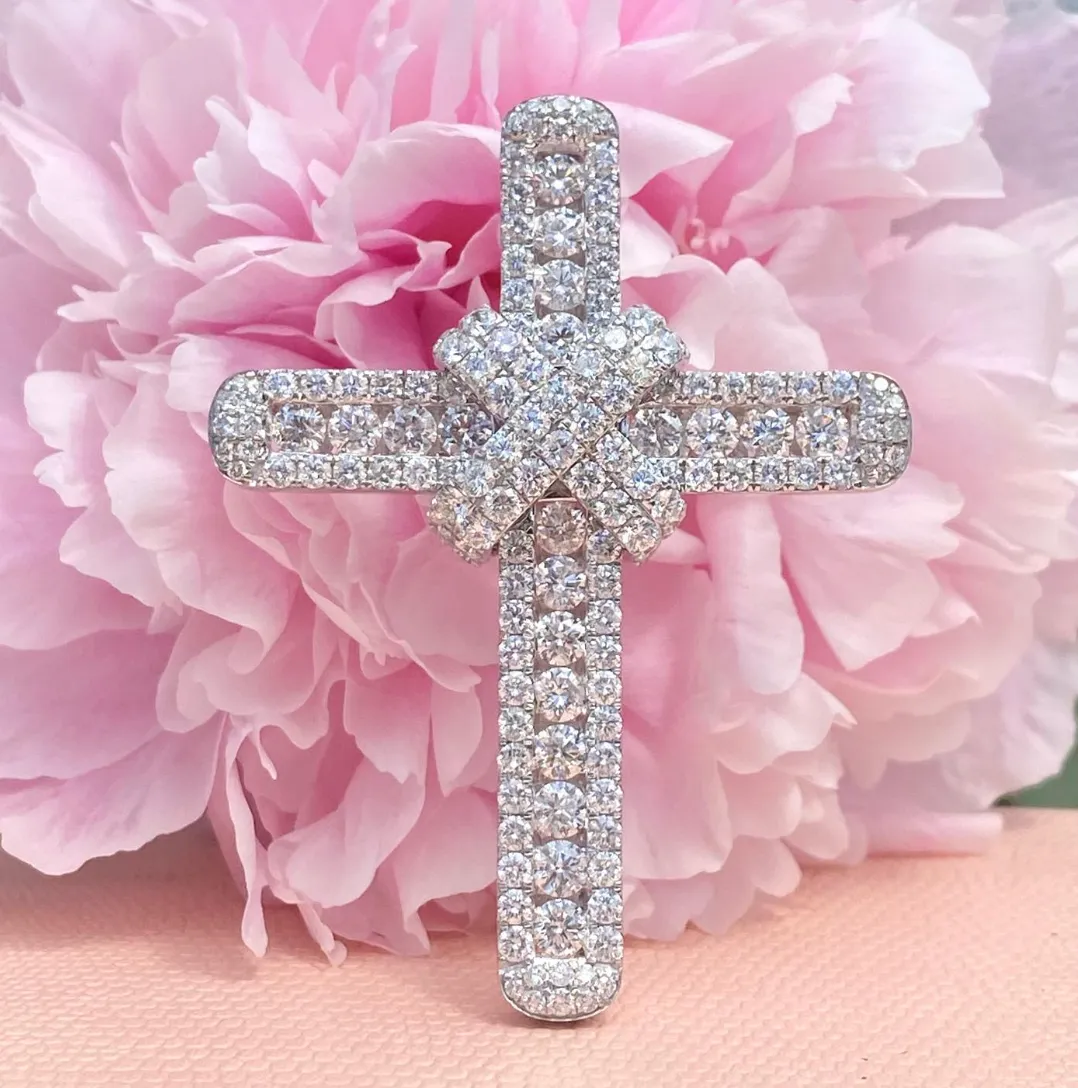 Rankins Classic Brilliant Cross - White Gold