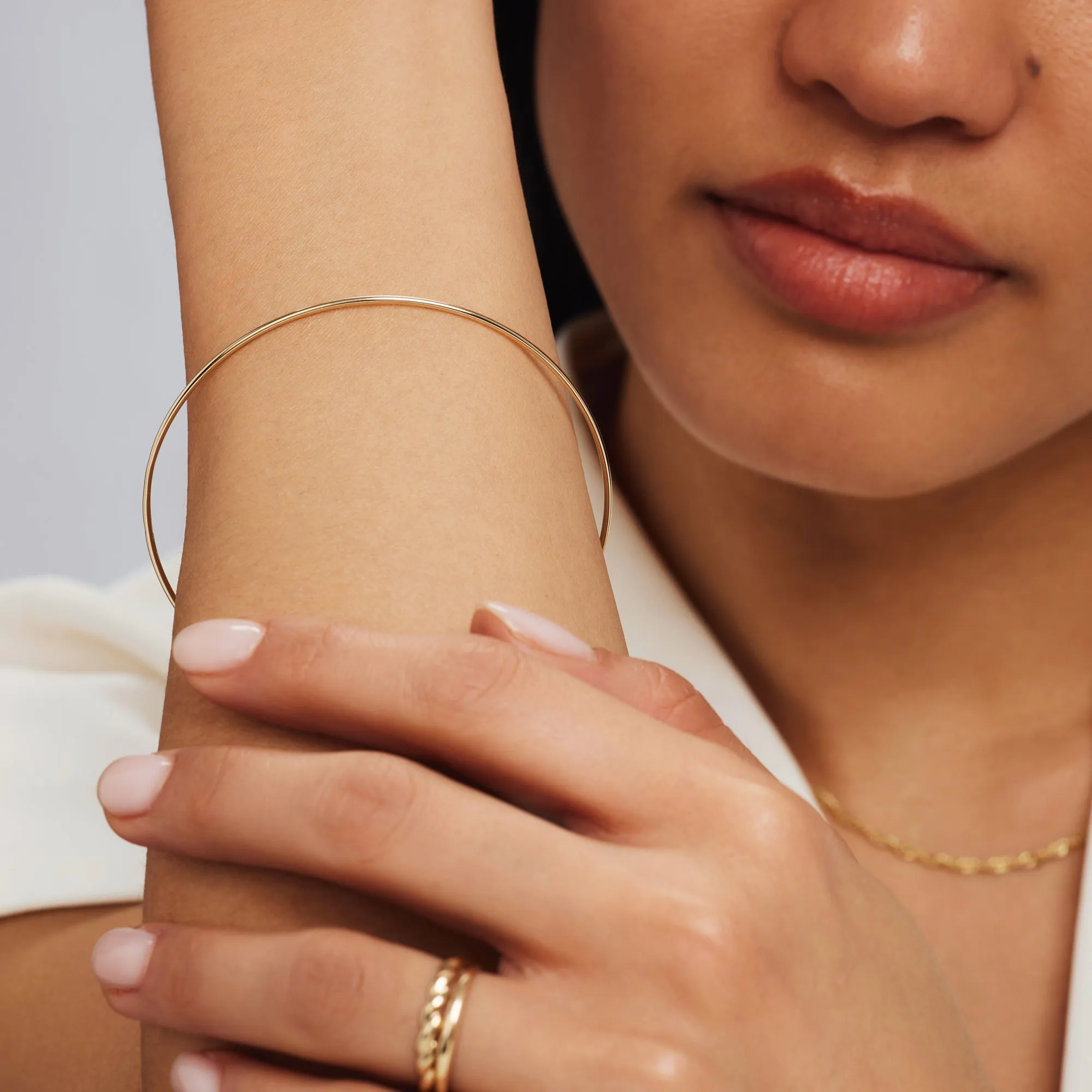 Rivoli M??line 14 karat gold bangle