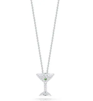 Roberto Coin 18K Diamond and Tsavorite Martini Pendant