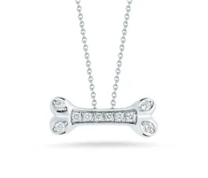 Roberto Coin 18K Diamond Dogbone Necklace