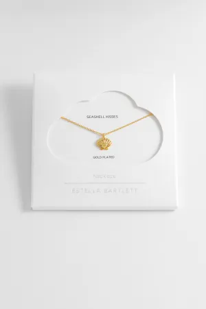 Scallop Heart Pendant Necklace