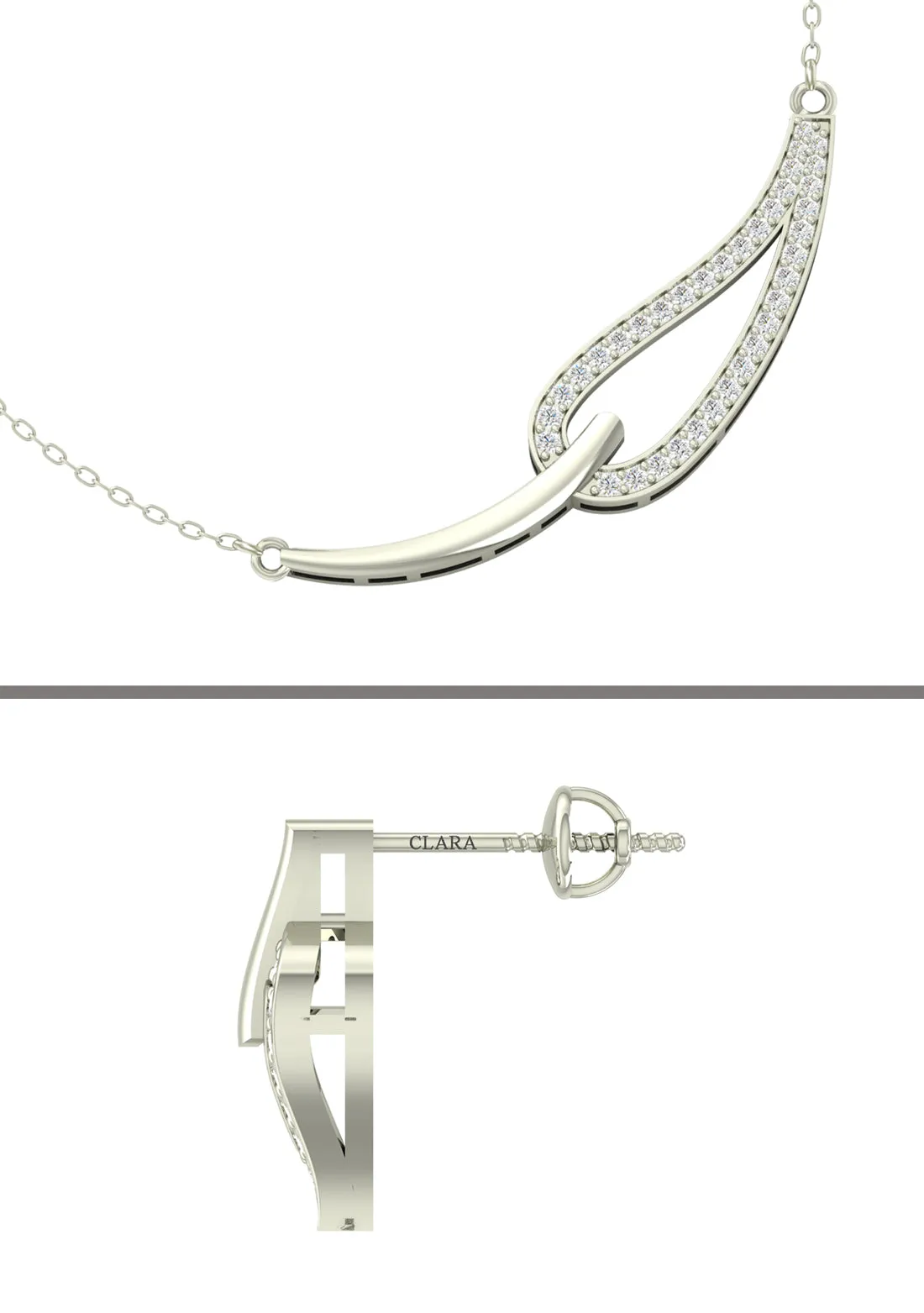 Silver Stella Jewellery Set