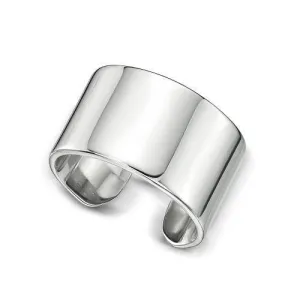Single earring cuff in sterling silver