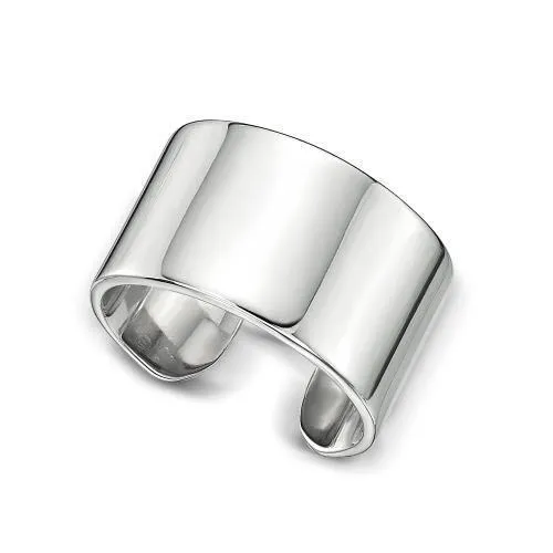 Single earring cuff in sterling silver