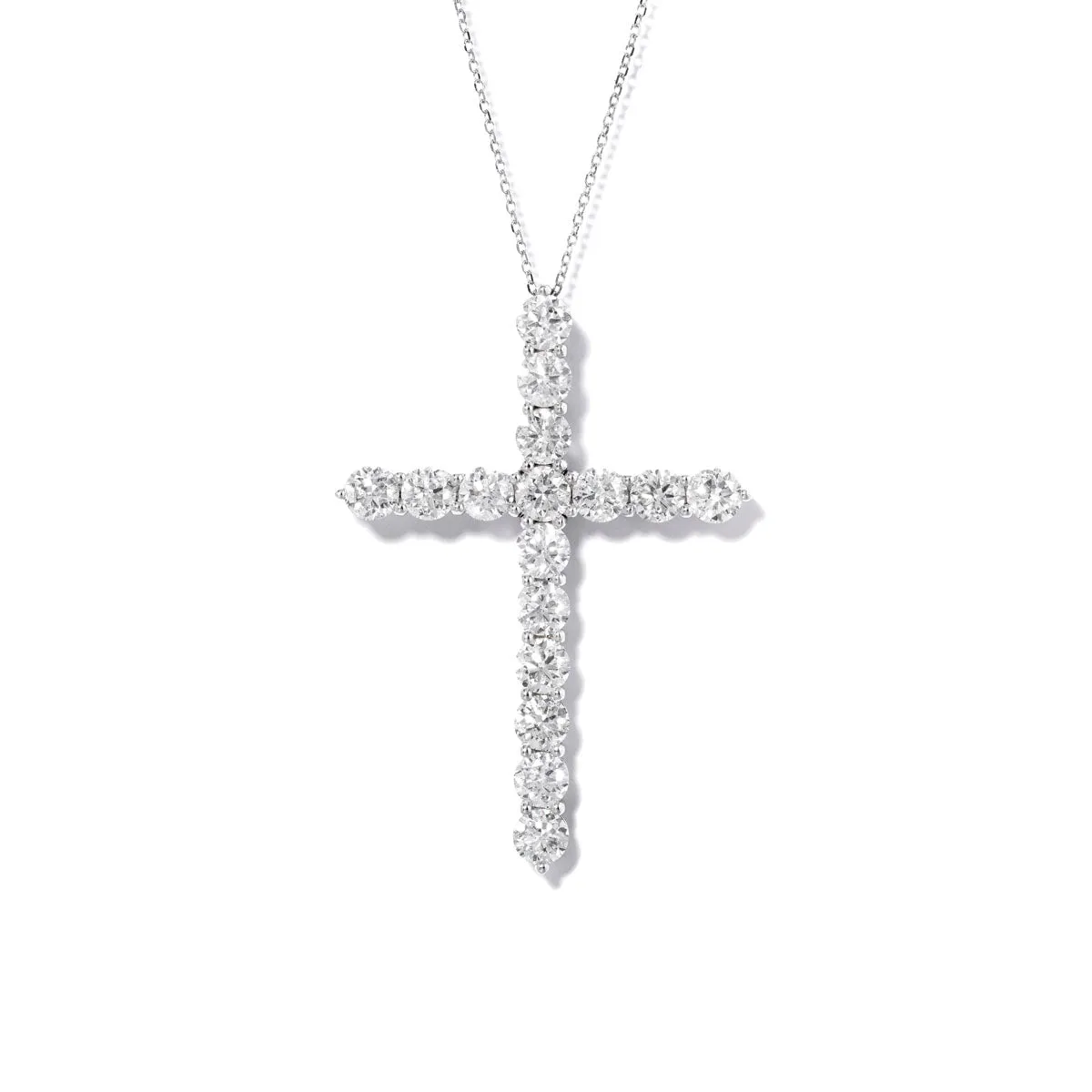 Single Stone Diamond Cross