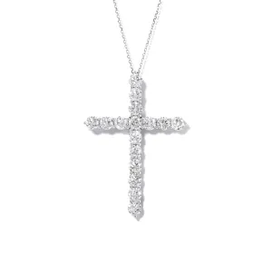 Single Stone Diamond Cross