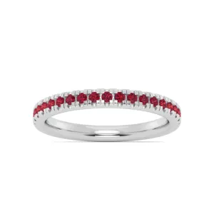 Smyth Jewelers Stackable Pav Garnet Ring