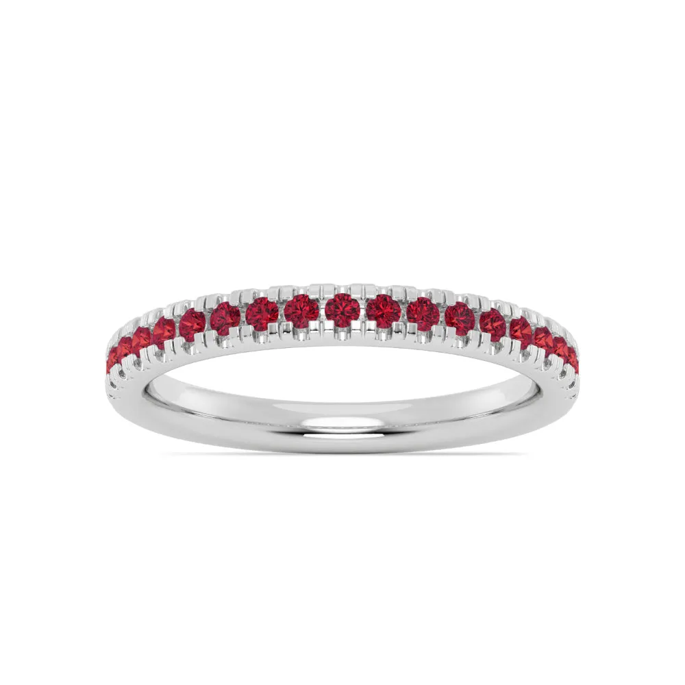 Smyth Jewelers Stackable Pav Garnet Ring