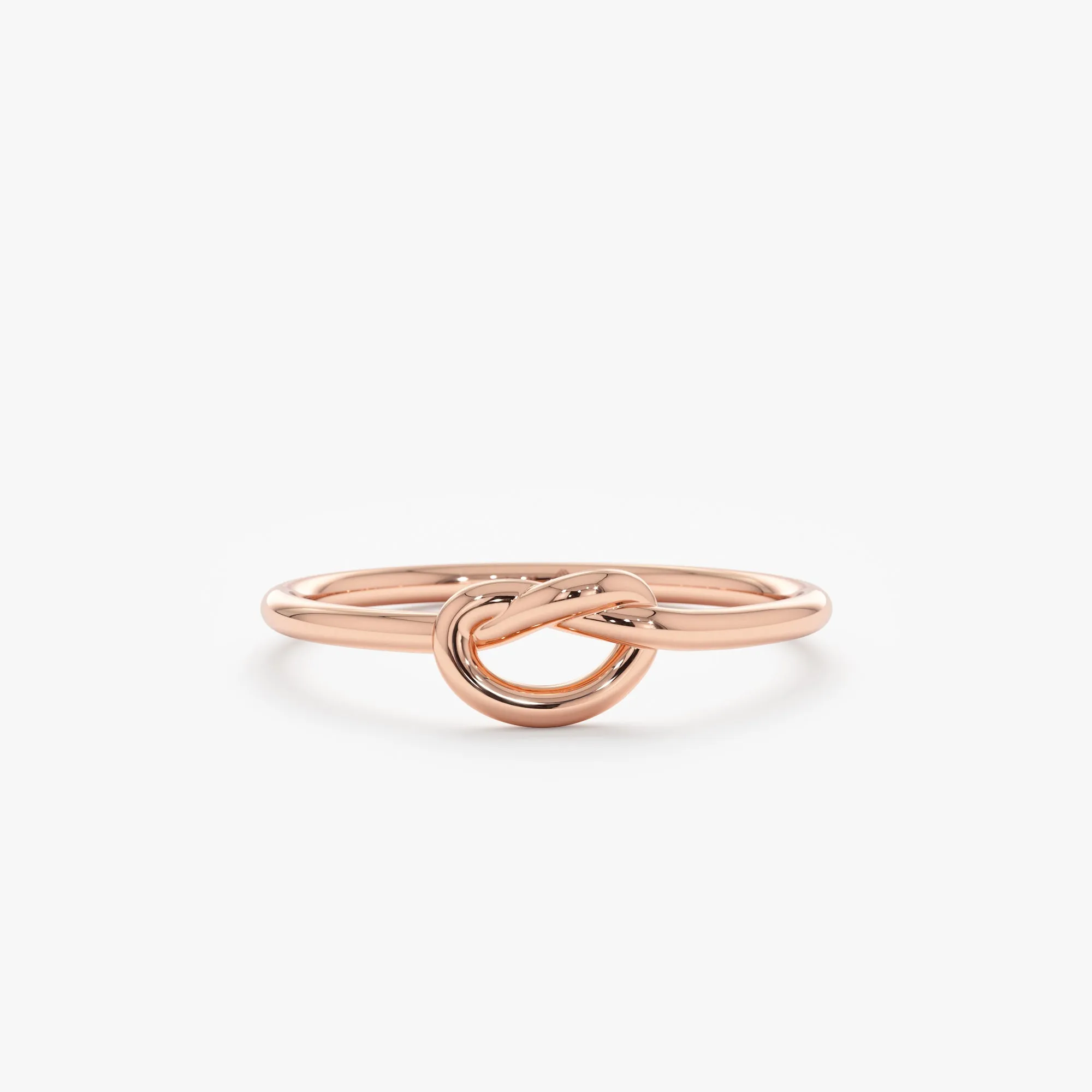 Solid Gold Promise Knot Ring, Jenna