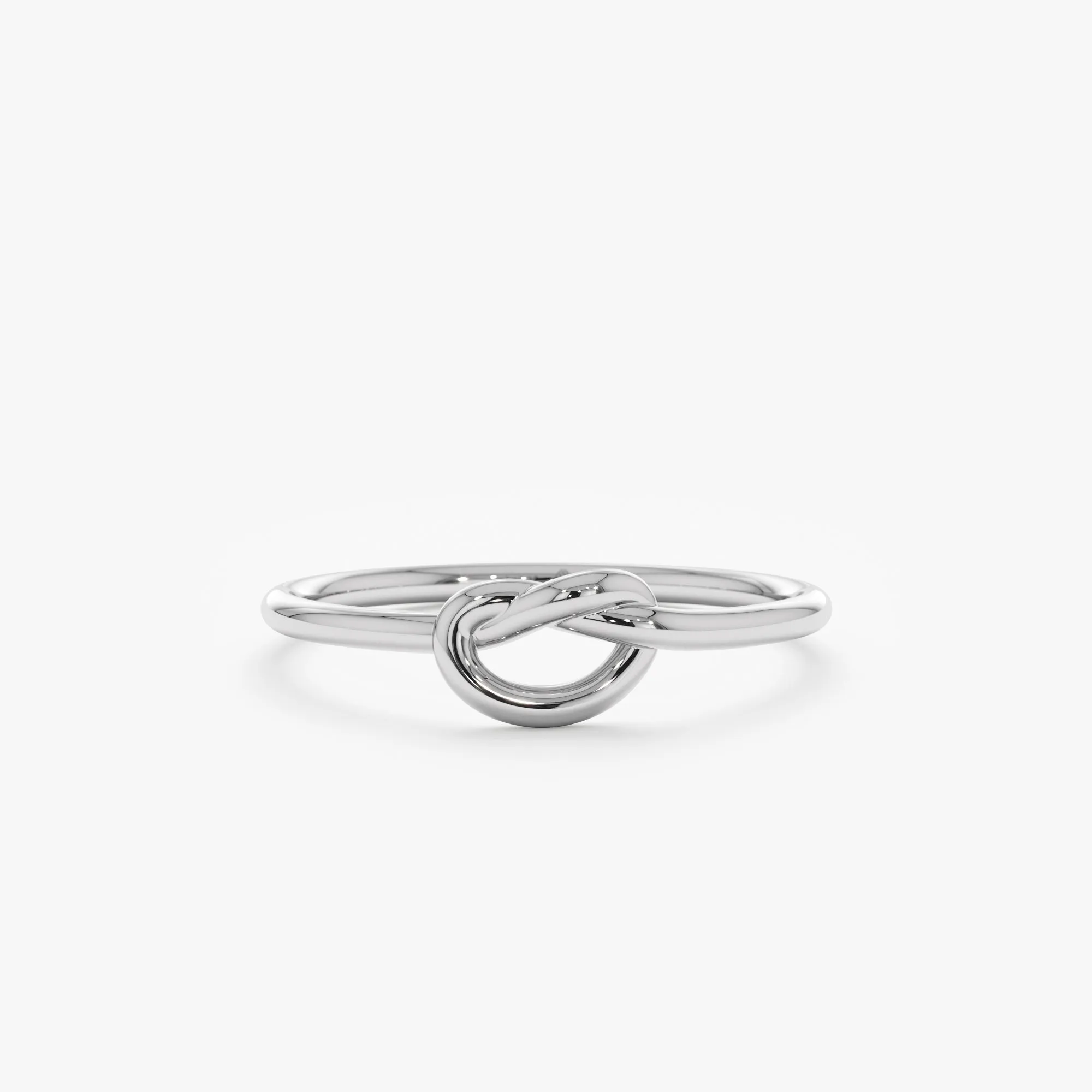 Solid Gold Promise Knot Ring, Jenna