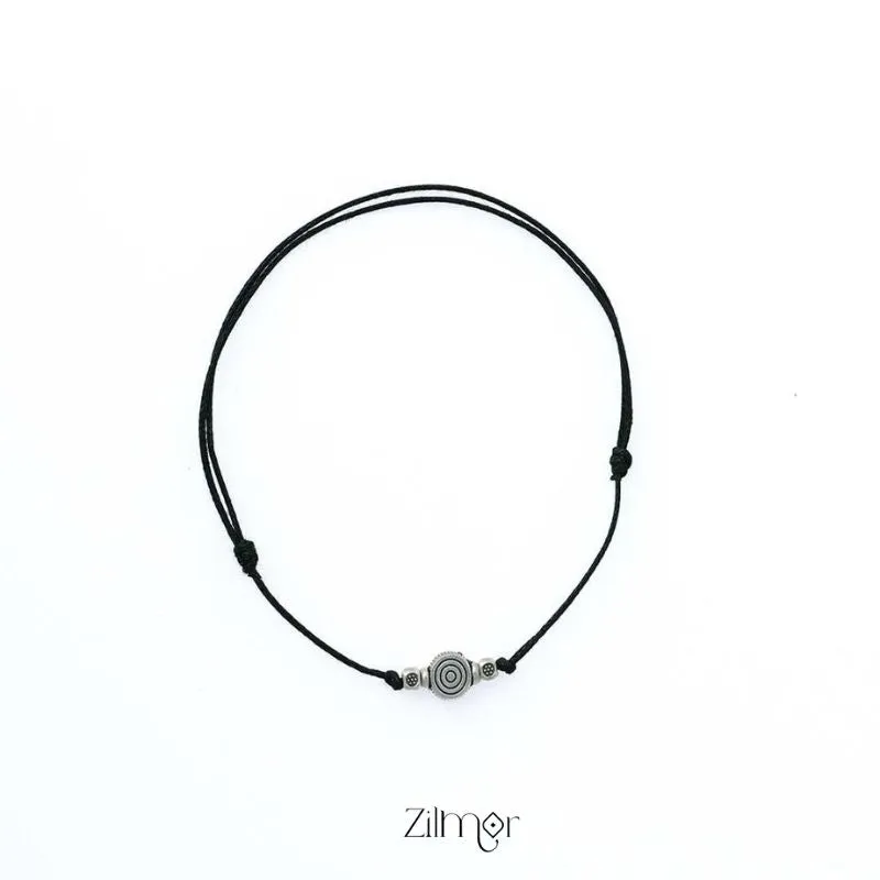 Spiral and Beads Charm Anklet