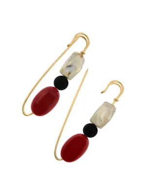 Statement Style Decorative Beaded Pin Brooch