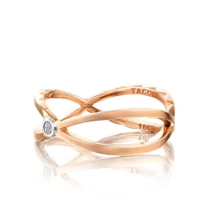 Tacori Ivy Lane Ring in 18K Rose and White Gold