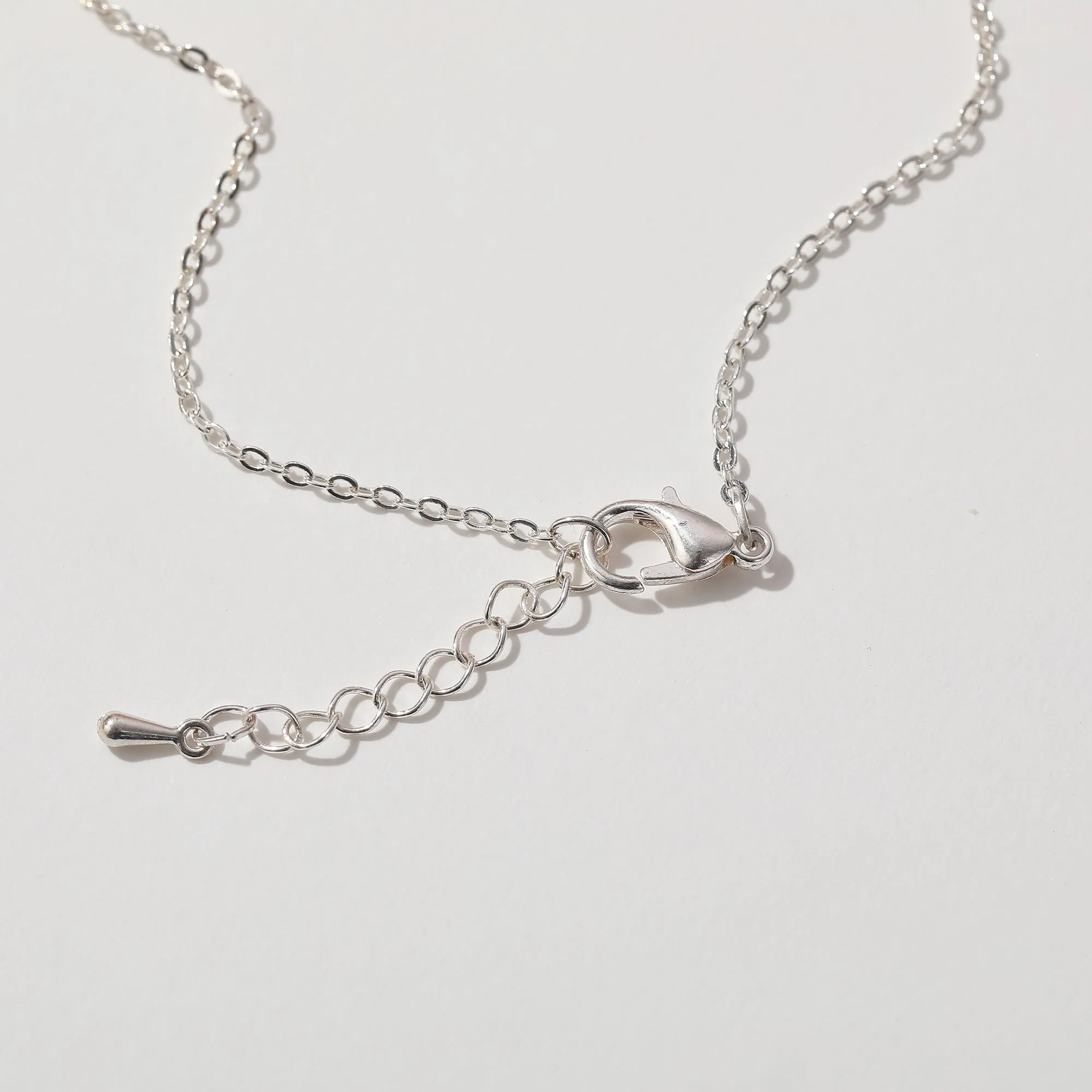 Vibrant Daisy Charm Anklet with Silver Chain - Colorful Summer Jewelry for Women
