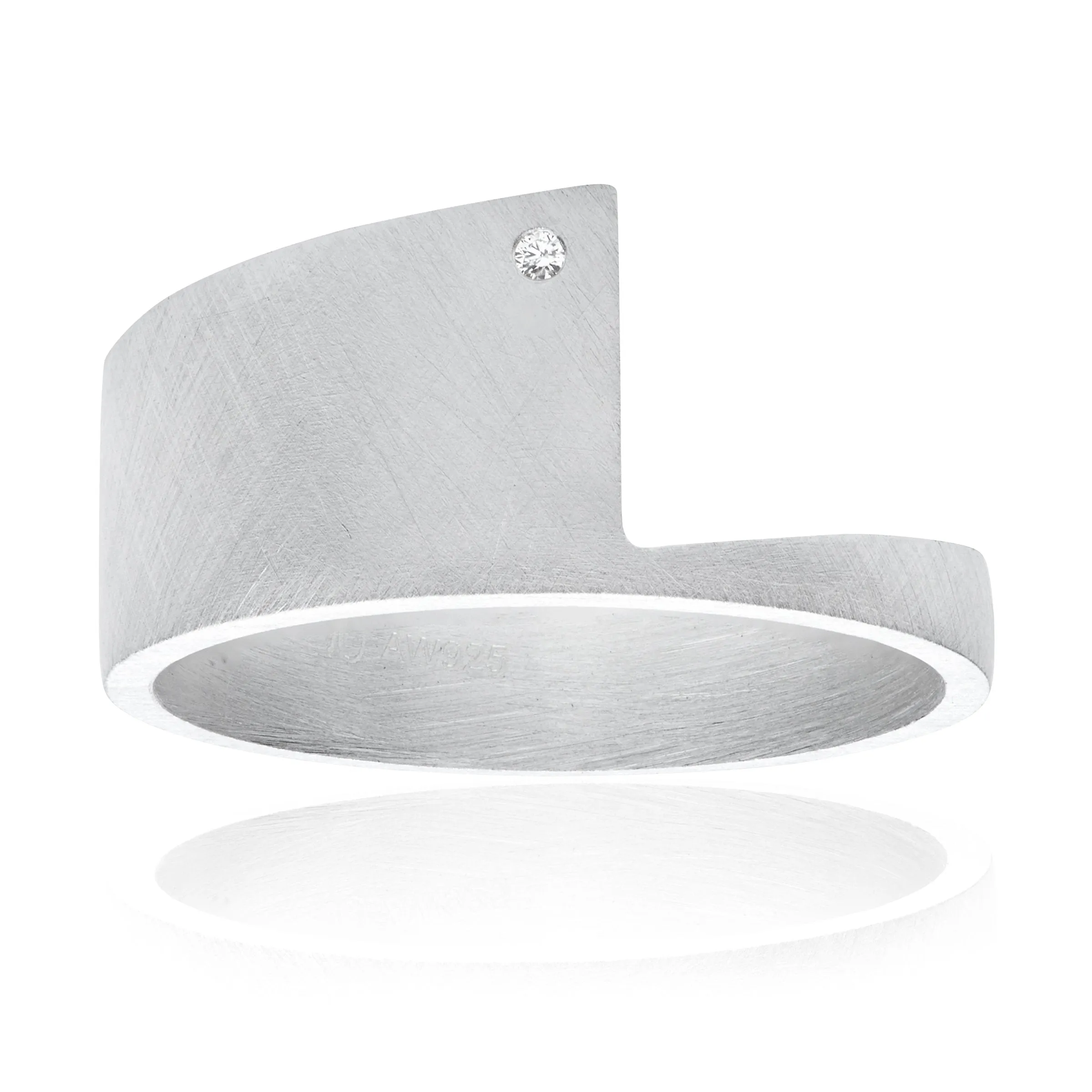 Wille Jewellery Silver Diamond Assorted Stacking Rings