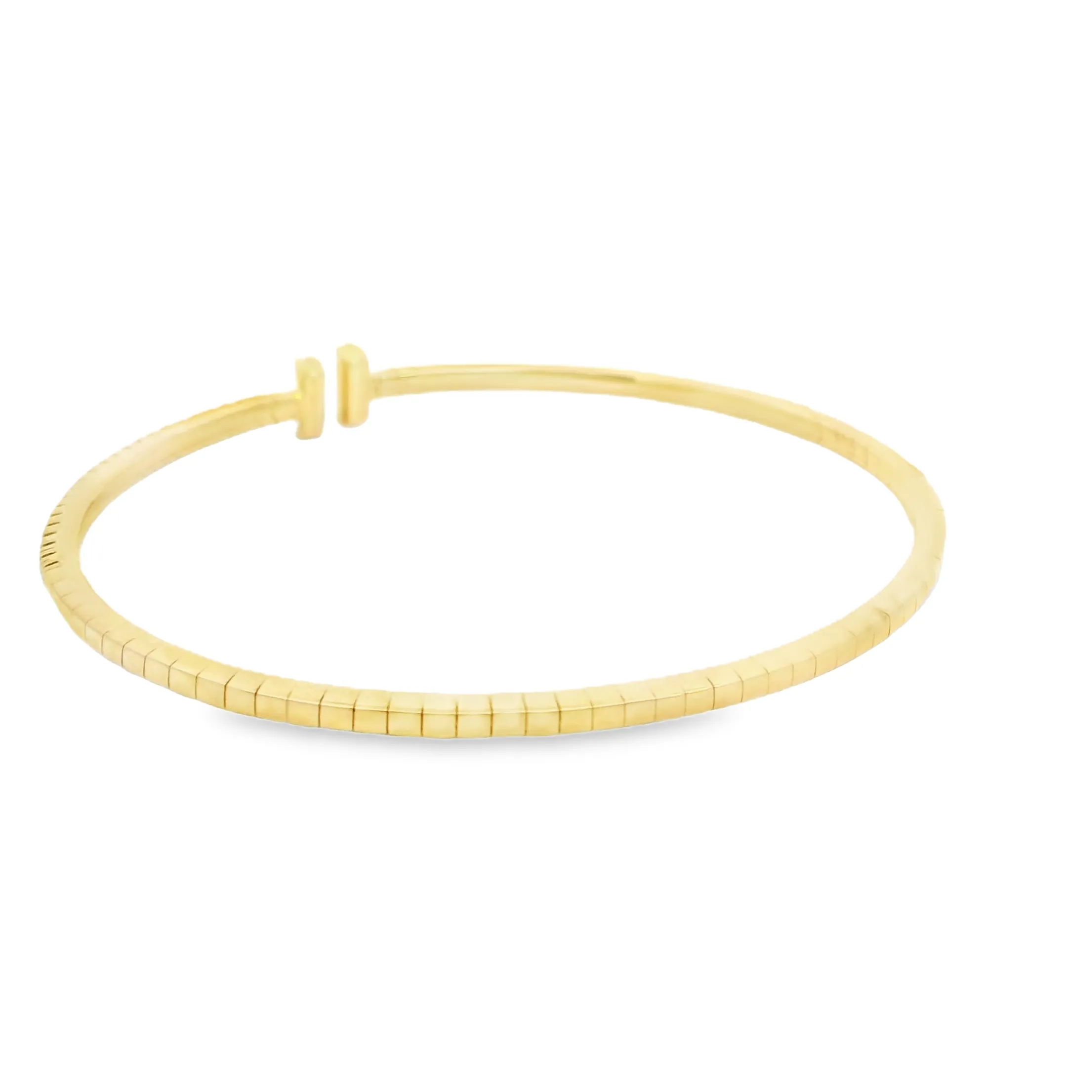 Yellow Gold Diamond Flex Bangle